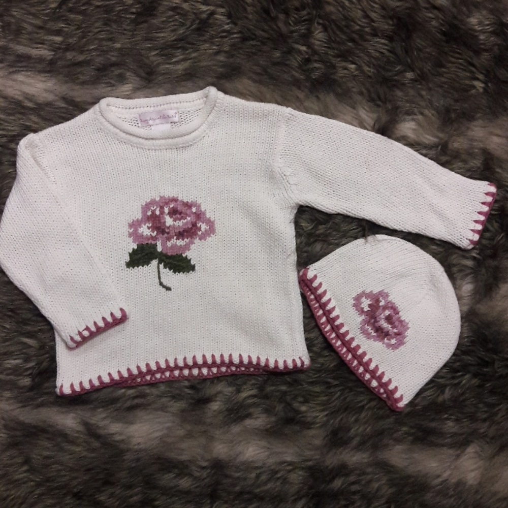 Ring Around The Rosie sweater & hat